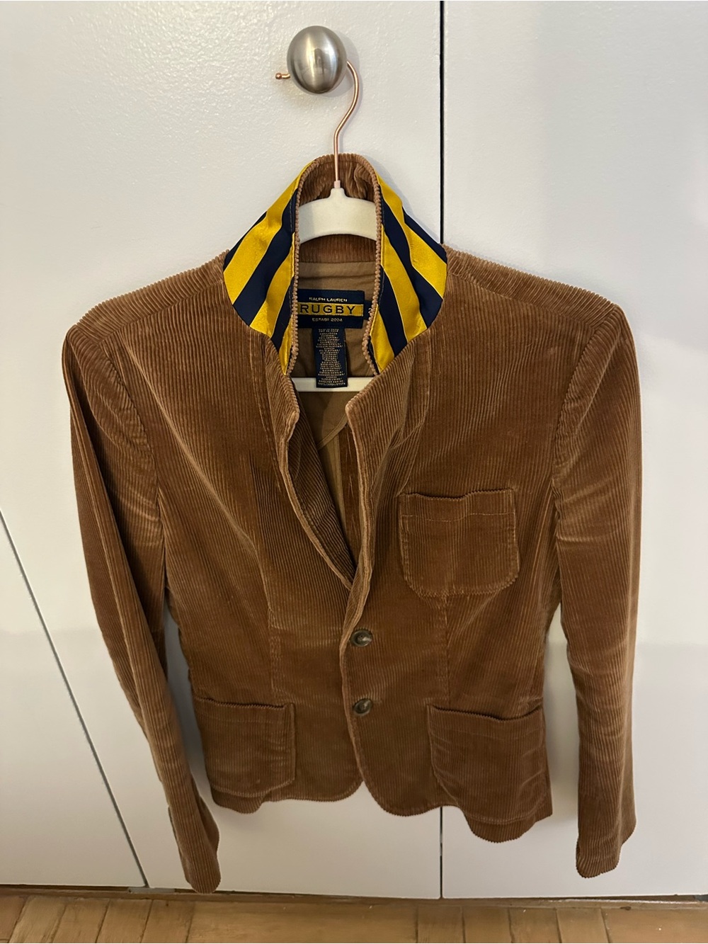 Brown Corduroy Blazer Rugby Ralph Lauren Size 2 - Picture 2 of 5